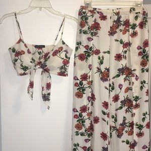 Two-Piece Floral Jumper